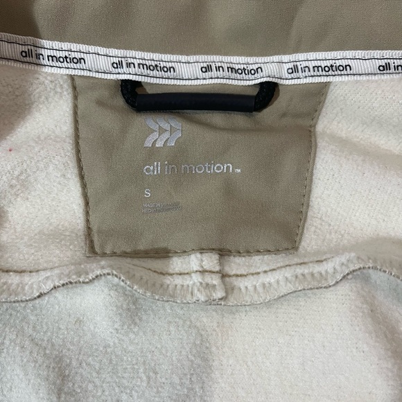 Mens All in Motion Fleece Softshell Jacket Beige Mens small jacket NEW 1222 - Picture 8 of 11